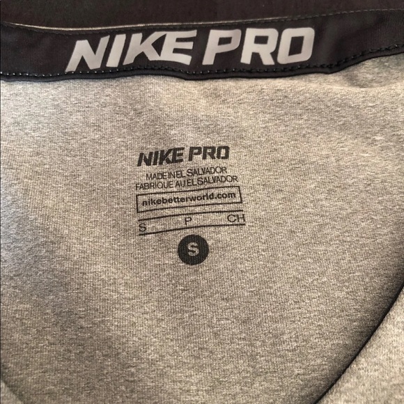 Nike Pro shirt, size small - Picture 2 of 3
